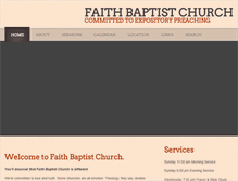 Tablet Screenshot of faith-baptist.ca